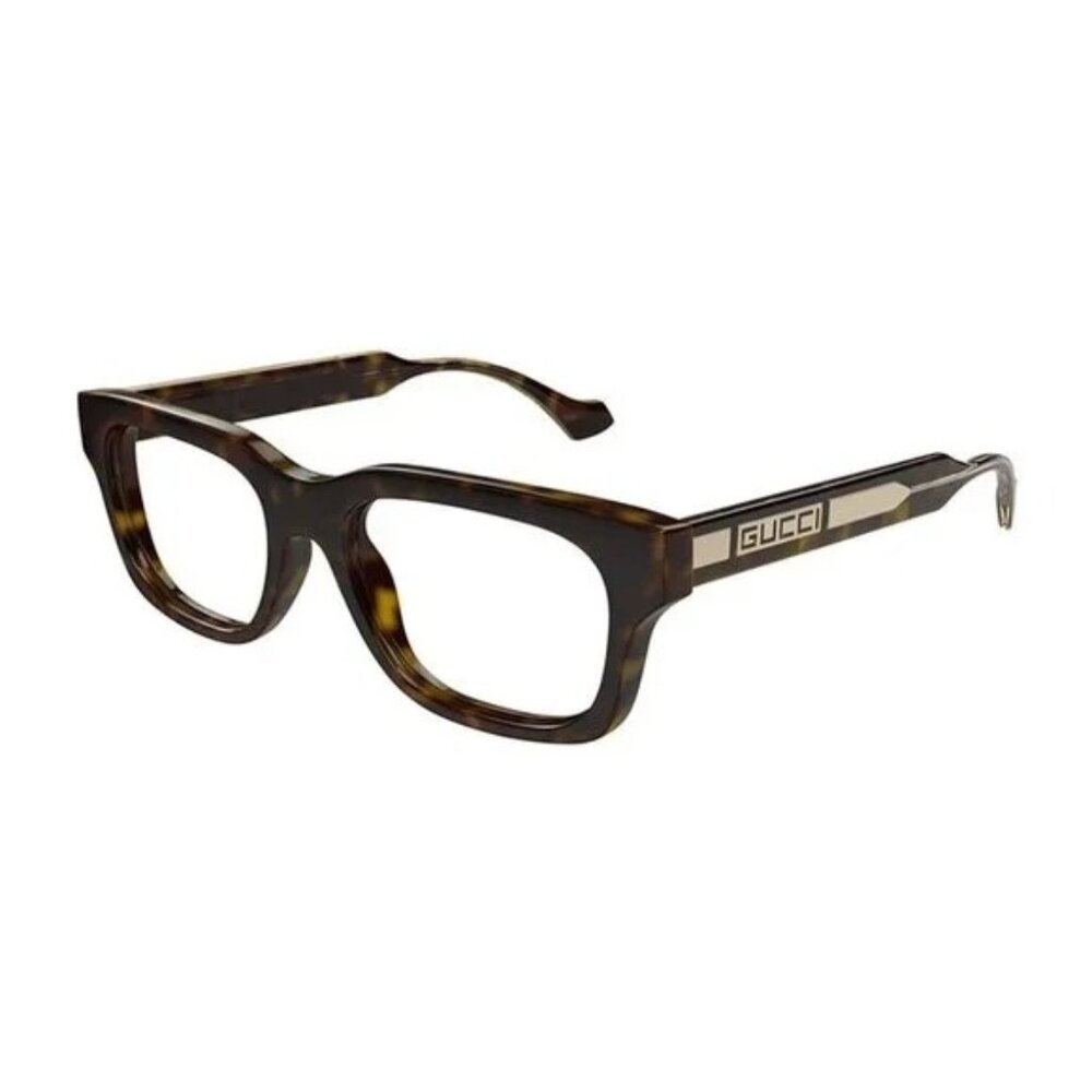 NEW GUCCI EYEGLASSES GUCCI DARK HAVANA EYEWEAR - Picture 1 of 3